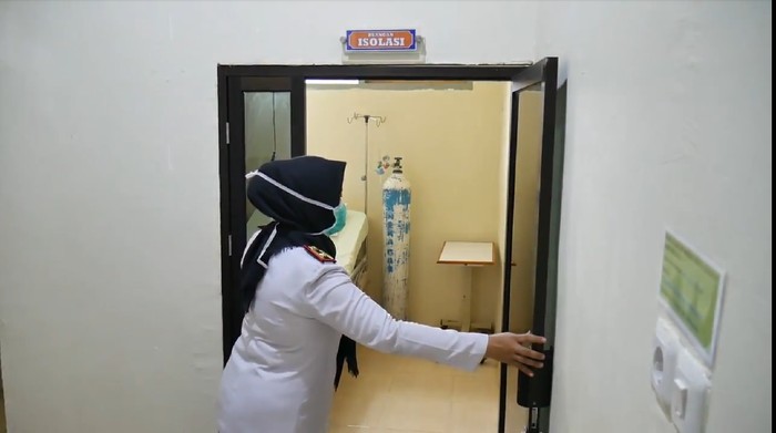 Ruang isolasi RSUD Andi Makkasau
