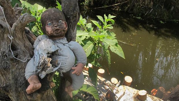 The Island of the dolls is a creepy place located in the Xochimilco´s lagoon. In this artificial Island called 