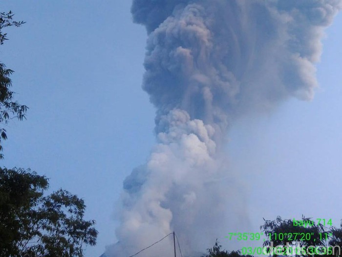 erupsi merapi, 3/2/2020