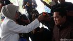 Kunjungi Kimia Farma, Erick Thohir Cek Suhu Tubuh