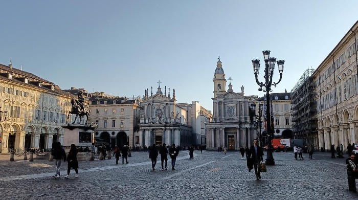 Pemandangan Kota Turin di Italia