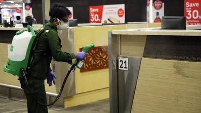 Bandara Disterilkan dari Virus Corona