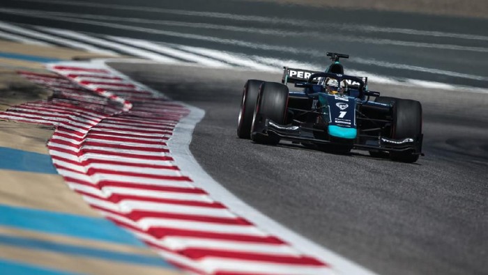 Pebalap DAMS Sean Gelael finis kesembilan di hari ketiga tes pramusim F2 Bahrain