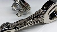 Misalnya seperti knalpot, muffler, kaliper rem, roda, roda kompresor turbocharger, piston, konrod, dan poros engkol. Foto: Spyros Panopoulos Automotive