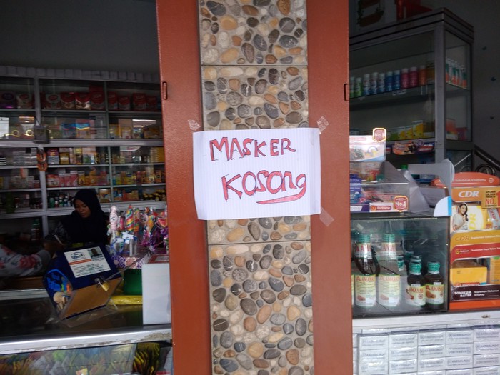Kelangkaan masker di Medan Sumut