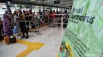 Ragam Cara Pencegahan Corona di Stasiun Pasar Senen