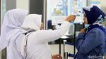 Penumpang di Stasiun MRT Lebak Bulus juga Diperiksa Suhu Tubuhnya