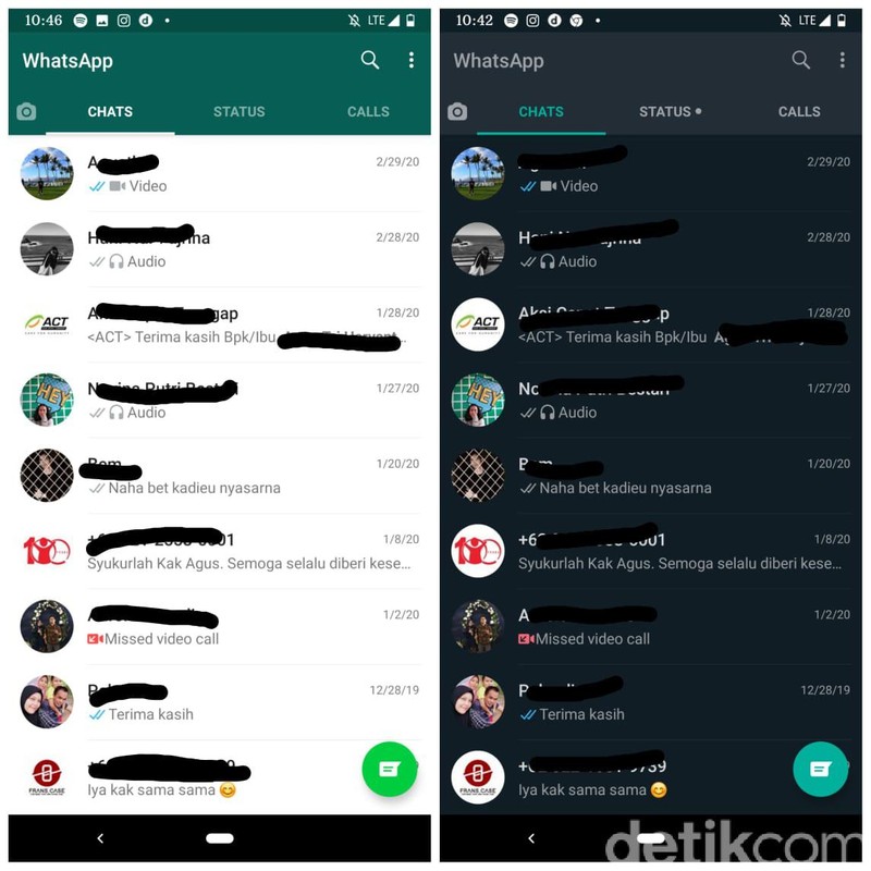 WhatsApp resmi meluncurkan dark mode kepada para pengguna setianya, termasuk di Indonesia.