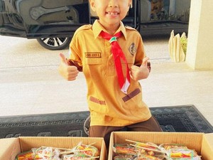 Belajar Jualan, Nyonyo Anak Bu Dendy Dapat Pesanan Ratusan Makanan