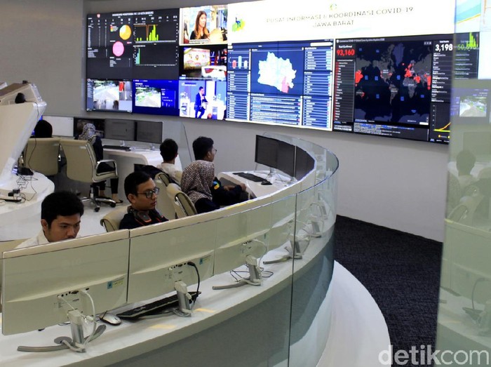 Command Center Jabar difungsikan sebagai Jabar Covid-19 Crisis Center atau Pusat Informasi dan Koordinasi Covid-19 Jabar (Pikobar). Yuk, intip!