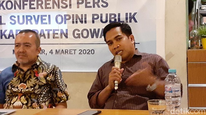 Survei Jaringan Suara Indonesia (JSI) soal Pilbup Gowa (MN Abdurrahman/detikcom)