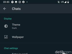 Resmi Melenggang, Begini Tampilan Dark Mode WhatsApp