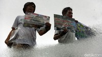 Sejumlah aktivis perlindungan hewan menggelar aksi unjuk rasa di kawasan Monas, Jakarta, Kamis (5/3/2020).
