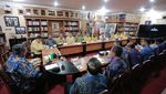 Momen Silaturahmi Golkar dan Demokrat di Cikeas