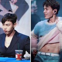 Shownu Monsta X bisa terlihat imut. Namun saat melihatnya tanpa busana, wajah dan tubuhnya punya kesan yang sangat berbeda. Foto: Fansite/Twitter
