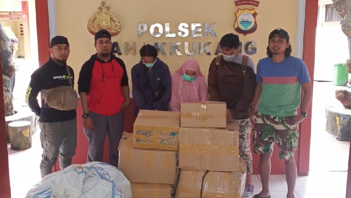 Polsek Panakukkang tangkap 3 penimbun masker. Salah satunya adalah PNS di RS di Makassar (dok. Istimewa)