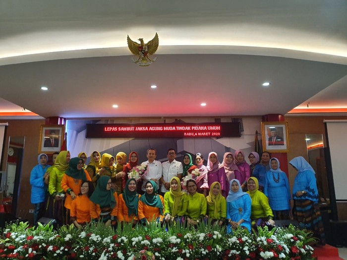 Pisah sambut Jaksa Agung Muda Pidana Umum (Jampidum) Sunarta digelar di kantor Kejaksaan Agung Jakarta Selatan.