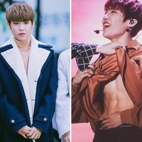 Saat konser, rapper AB6IX ini juga kerap menampilkan perut kotak-kotak. Padahal sebelumnya ia dikenal sebagai member yang cute dan suka melucu sehingga seperti kurang matching. Foto: Fansite