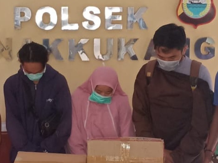 Polsek Panakukkang tangkap 3 penimbun masker. Salah satunya adalah PNS di RS di Makassar (dok. Istimewa)