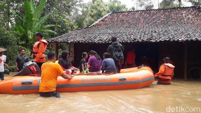 Banjir di Purworejo, Kamis (5/3/2020).