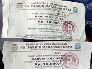 Viral Parkir Rp 10 Ribu/Mobil, PD Parkir Makassar: Itu Karcis Insidentil