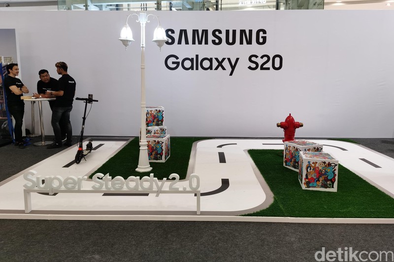 Suasana Consumer Launch Galaxy S20 Series di Central Park, Jakarta.