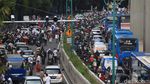 Kemacetan Total Imbas Unjuk Rasa di Kedubes India