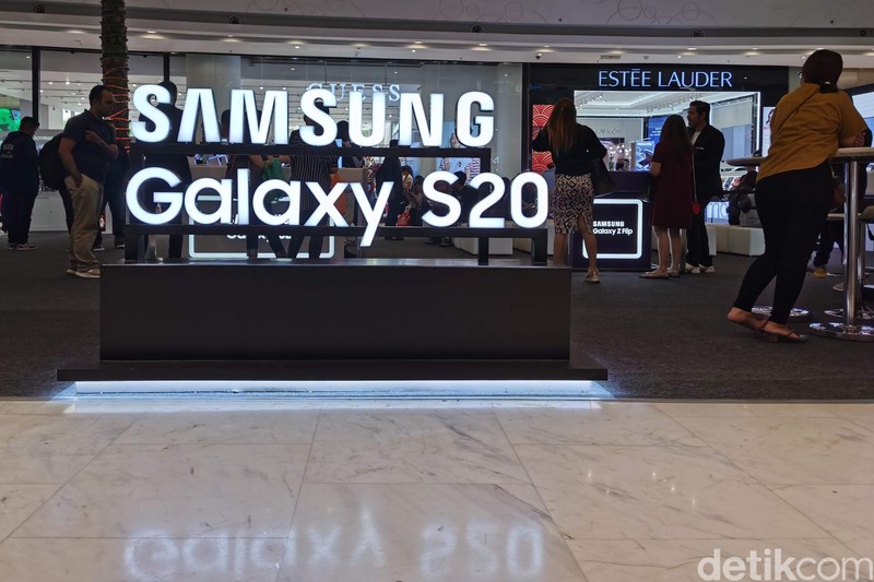 Suasana Consumer Launch Galaxy S20 Series di Central Park, Jakarta.
