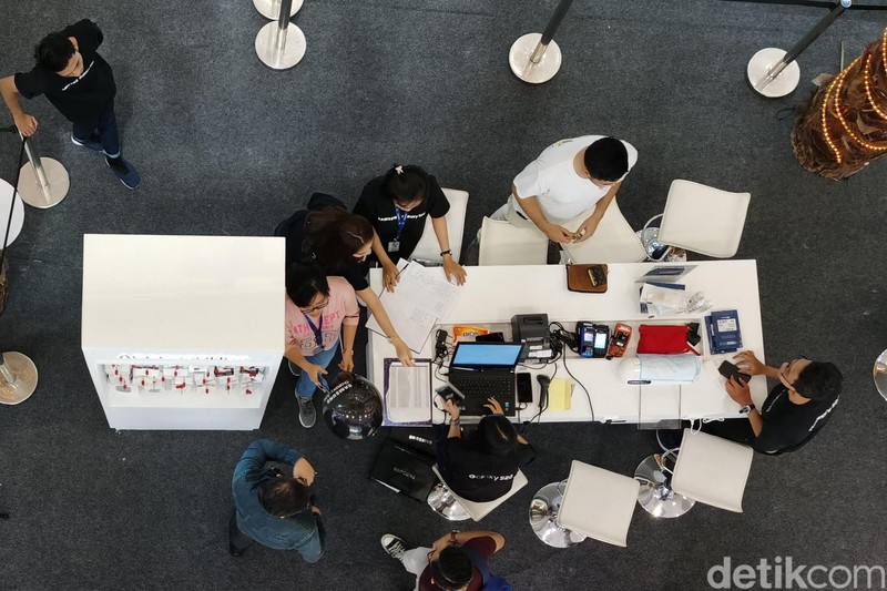 Suasana Consumer Launch Galaxy S20 Series di Central Park, Jakarta.