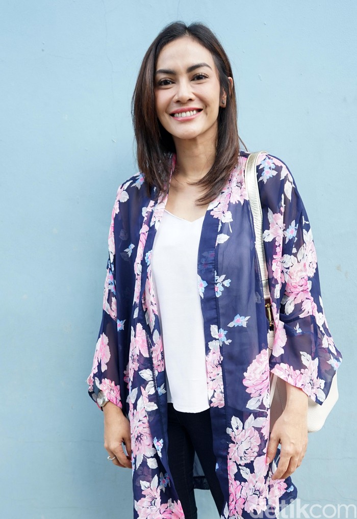 Masayu Anastasia saat ditemui di Studio Trans TV.