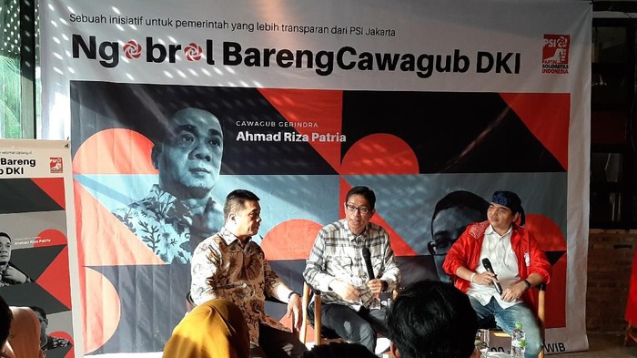 Nurmansjah Lubis di Ngobrol Bareng Cawagub DKI.(Foto: Lisye/detikcom)