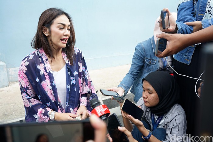 Masayu Anastasia Masayu Anastasia saat ditemui di Studio Trans TV.