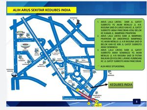 Catat! Ini Pengalihan Arus di Sekitar Kedubes India Jelang Aksi 212-FPI