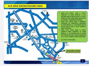 Catat! Ini Pengalihan Arus di Sekitar Kedubes India Jelang Aksi 212-FPI