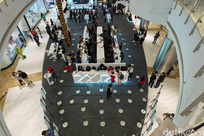 Suasana Consumer Launch Galaxy S20 Series di Central Park, Jakarta.
