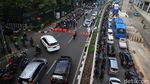 Kemacetan Total Imbas Unjuk Rasa di Kedubes India