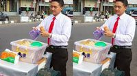 Nyentrik Demi Tarik Pembeli, Penjual Makanan Pakai Jas hingga Seragam SD