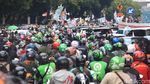 Kemacetan Total Imbas Unjuk Rasa di Kedubes India