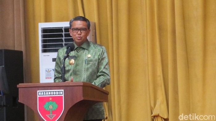 Gubernur Sulawesi Selatan Nurdin Abdullah dalam  Rapat Pimpinan (Rapim) TA 2020 Kodam XIV/Hasanuddin