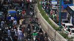 Kemacetan Total Imbas Unjuk Rasa di Kedubes India