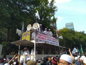 Demo di Kedubes, GNPF: Hentikan Penyiksaan ke Muslim di India!