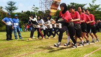 Ada 5 cabang olahraga tradisional yang dilombakan yakni egrang, sumpitan, dorongan, hadangan, dan terompah panjang.