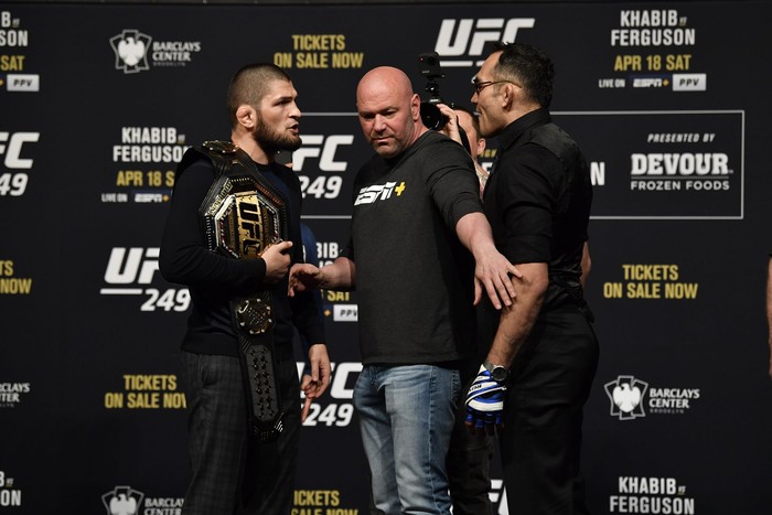 LAS VEGAS, NEVADA - MARCH 06:  during the UFC 249 press conference at T-Mobile Arena on March 06, 2020 in Las Vegas, Nevada. (Photo by Jeff Bottari/Zuffa LLC)