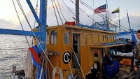 Kelima kapal ikan asing yang berhasil ditangkap adalah KG 94376 TS, PAF 4837, KG 94654 TS, PAF 4696, dan KG 95786 TS. Istimewa/Kementerian Kelautan dan Perikanan.