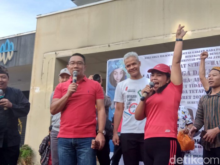 Ridwan Kamil dan Ganjar Pranowo kompak mengkampanyekan pencegahan Corona