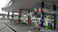 Akibat peristiwa tersebut untuk sementara dipadamkam listriknya dan ditutup sehingga belum bisa melayani pelanggan. (dok. Pertamina)