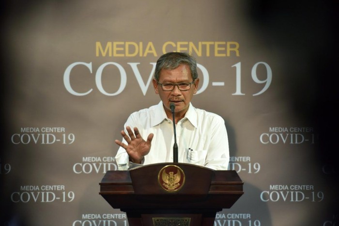 Juru bicara pemerintah untuk penanganan wabah virus Corona, Achmad Yurianto.