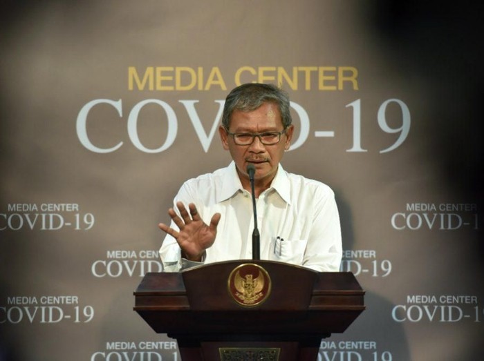 Juru bicara pemerintah untuk penanganan wabah virus Corona, Achmad Yurianto.