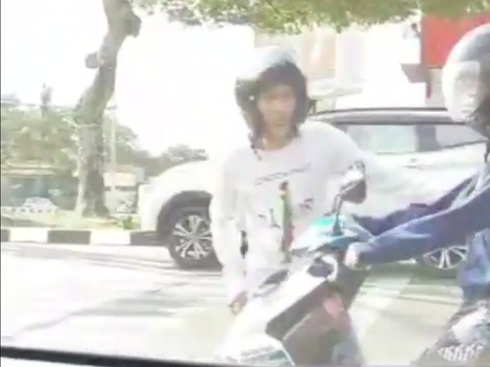 Perampok yang sandera pemotor di Batam ditangkap polisi (Agus Siagian/detikcom)
