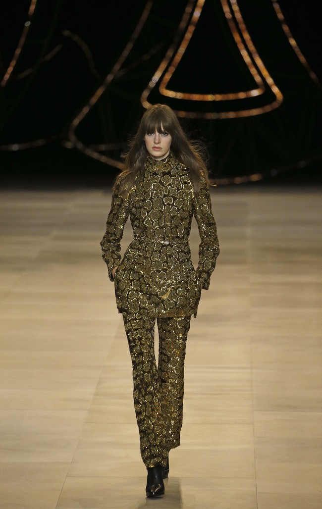 Fashion show koleksi terbaru Celine di Paris Fashion Week 2020, Paris, Prancis, Jumat [28/2/2020]. Photo by Thierry Chesnot/Getty Images.